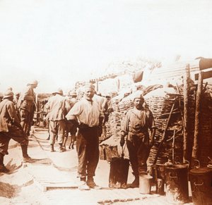 Soldiers in the trenches, Belgium