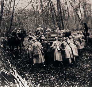 Soldiers in the Woods by Unbekannt