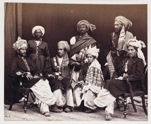 Sons of Nowroz Khan With Attendants, c 1878
