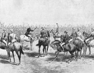 Soudan, 1883-85...Wolseley Bidding Farewell to the Australian Infantry, 1901 by Unbekannt