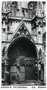 South East Porch, Lincoln Cathedral by Unbekannt