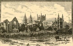Southwell Minster and Ruins of the Palace by Unbekannt
