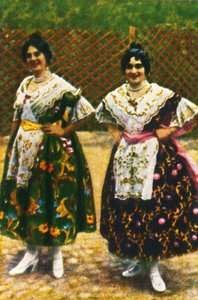 Spanish Women in Traditional Costume, c1928