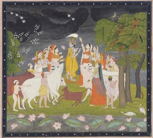 Sri Krishna with the Flute, ca. 1790-1800 by Unbekannt