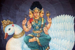Sri Bramhi at Sri Mariamman Hindu Temple by Unbekannt