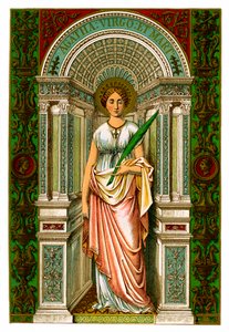 St Agatha, virgin and martyr, 1886 by Unbekannt