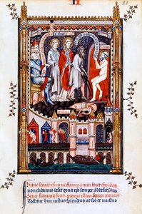 St Denis is Thrown into the Furnace, 1317 by Unbekannt