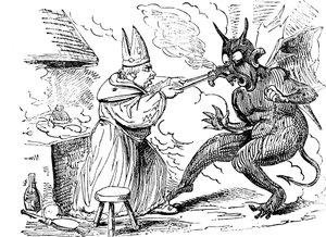 St Dunstan and the devil