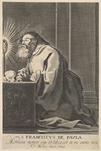 St. Francis de Paul by Unbekannt