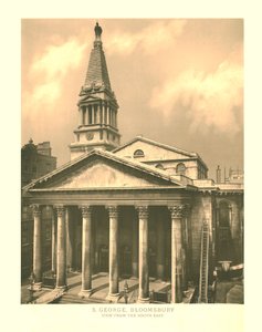 St George, Bloomsbury, View from the South East by Unbekannt