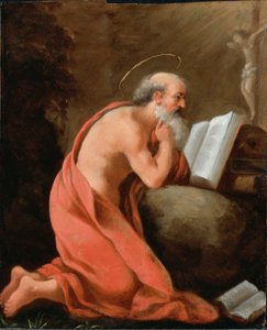 St. Jerome in Penitence by Unbekannt