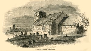 St Martins Church, Canterbury, Kent, 1850