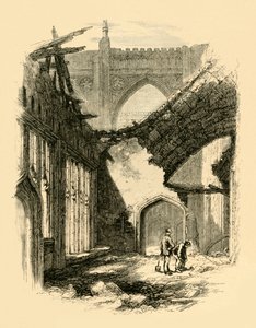 St. Stephens Chapel - Interior after the Fire, 1881
