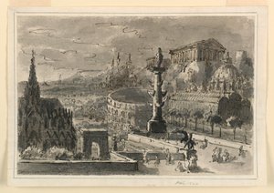 Stage Design, Agglomeration of Various Buildings by Unbekannt