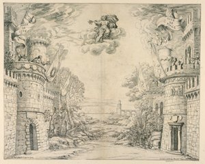 Stage Set for Il Trionfo della Pietà by Unbekannt
