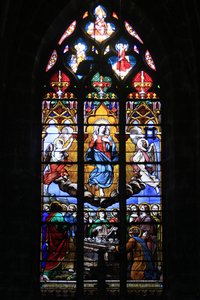 Stained Glass Window, The Assumption of the Virgin, Bourges