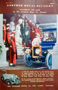 Standard Car advert, 1935