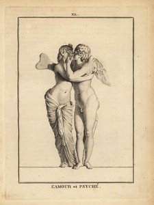 Statue of Eros and Psyche Kissing by Unbekannt