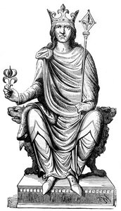 Statue of Philip Augustus, King of France, 13th Century, 1882-1884 by Unbekannt