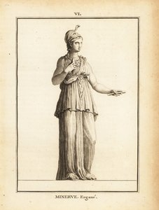 Statue of the Roman goddess of wisdom Minerve Ergane by Unbekannt