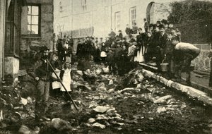 Street in St. Ives After a Visit from a Flood by Unbekannt
