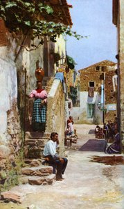 Street Scene, Taormina, Sicily, Italy, c1923 by Unbekannt