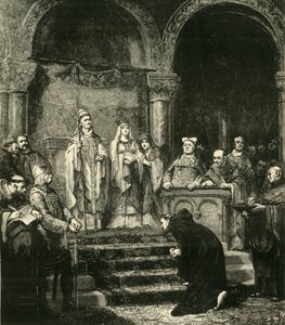 Submission of Henry IV. At Canossa, 1077, 1890 by Unbekannt