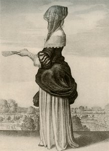 Summer - Usual summer dress of an English lady, reign of Charles I, c1620-1640 by Unbekannt