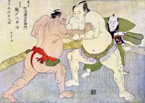 Sumo Wrestlers by Unbekannt