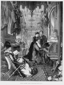 Sunday Morning on the Union Pacific Railroad, USA, 1875 by Unbekannt