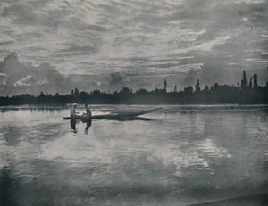 Sunset on the Dal Lake, Kashmir, 1936 by Unbekannt