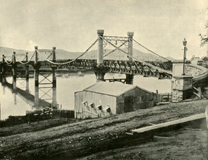 Suspension Bridge, over the Fitzroy, 1901 by Unbekannt