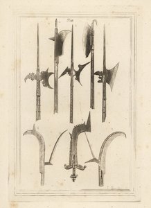 Sword Blade Halberd, Brown Bill, Lochaber-axe, Ancient Bill, Hand Bill with Small Bells, and Bill Found at Battlefield, Shrewsbury