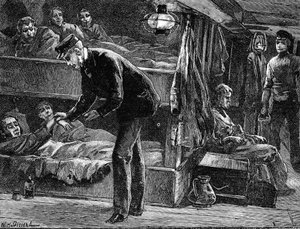 Taking the Pulse of a Sick Irish Emigrant on Board Ship, 1840s, c1890 by Unbekannt
