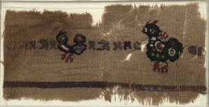 Tapestry with Birds and Greek Letters by Unbekannt