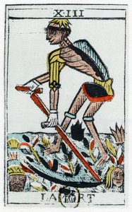 Tarot Card of Death, the Grim Reaper, Noblet Tarot by Unbekannt