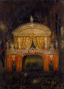 Temple Bar Illuminated for the Marriage of the Prince of Wales by Unbekannt