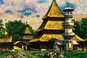 Temple in Kota Baru, Eastern Sumatra