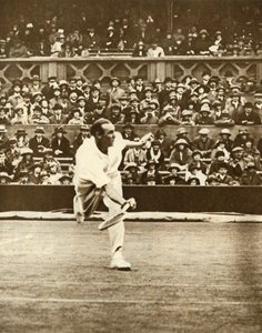 Tennis match on Centre Court at Wimbledon