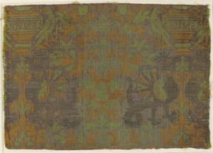 Textile with Plants and Animals, Italian, 15th century