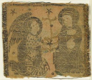 Textile with The Annunciation, Italian, 14th century by Unbekannt