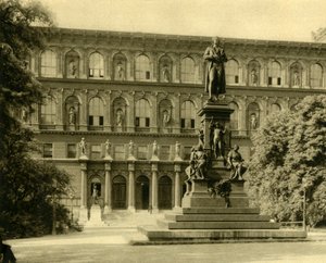 The Academy of Fine Arts and Schiller Monument, Vienna, Austria by Unbekannt