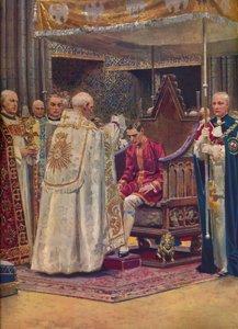 The Anointing: The Archbishop Making the Sign of the Cross on the King