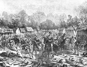 The Ashanti Expedition: Sir Garnet Wolseley Entering Kumasi