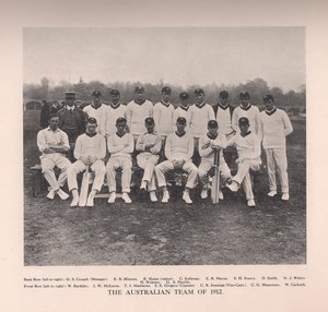 The Australian Cricket Team of 1912 by Unbekannt