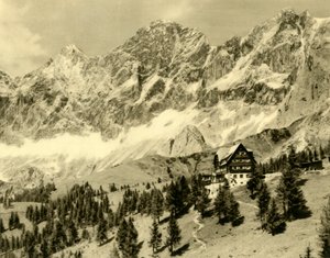 The Austria Hut and the Dachstein, Styria, Austria, c1935 by Unbekannt
