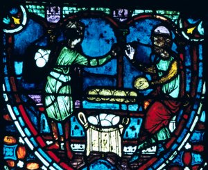 The Bakers, Stained Glass, Chartres Cathedral, France