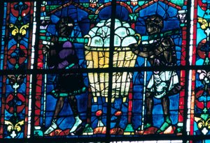 The Bakers, stained glass, Chartres Cathedral, France, 1194-1260 by Unbekannt