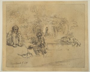 The Bathers by Unbekannt