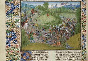 The Battle of Aljubarrota on 14 August 1385 by Unbekannt